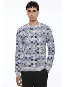 Sky 3D Knit Sweater