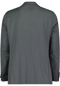 Green Textured Jacket Regular Length
