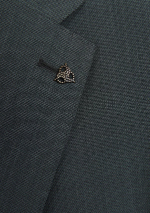 Green Textured Jacket Regular Length