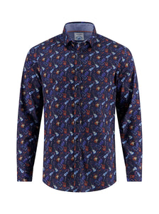 Navy Guitar Shirt
