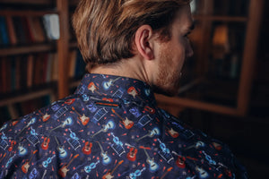 Navy Guitar Shirt