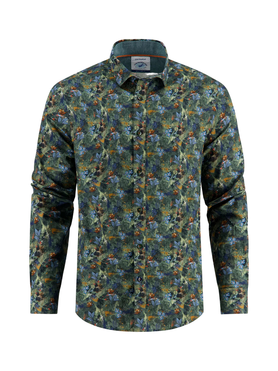 Green Watercolour Highland Shirt