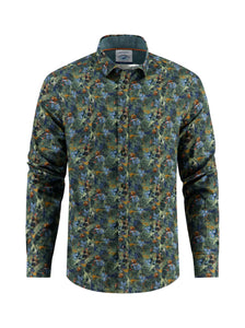 Green Watercolour Highland Shirt
