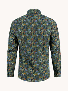 Green Watercolour Highland Shirt