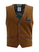 Load image into Gallery viewer, Brown Corduroy Waistcoat
