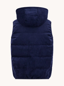 Navy Corduroy Body Warmer