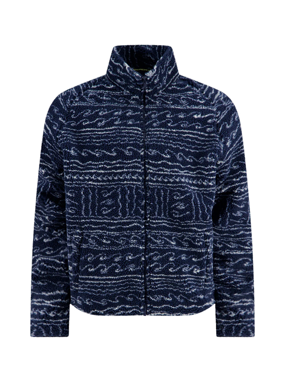 Navy Printed Fleece