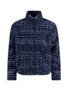 Navy Printed Fleece