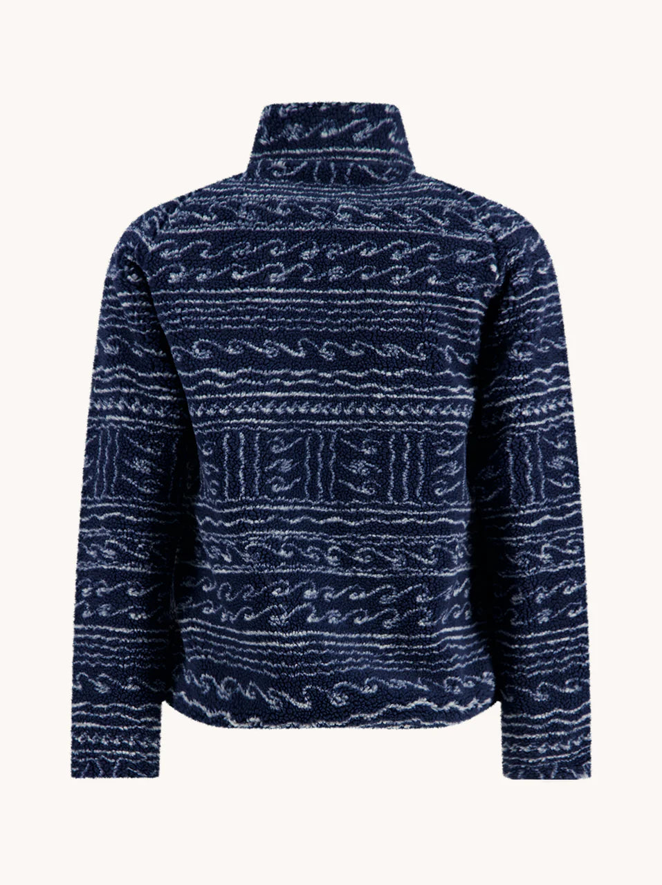 Navy Printed Fleece