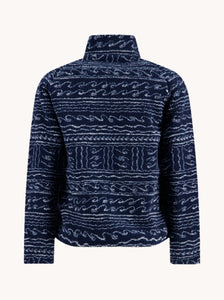 Navy Printed Fleece