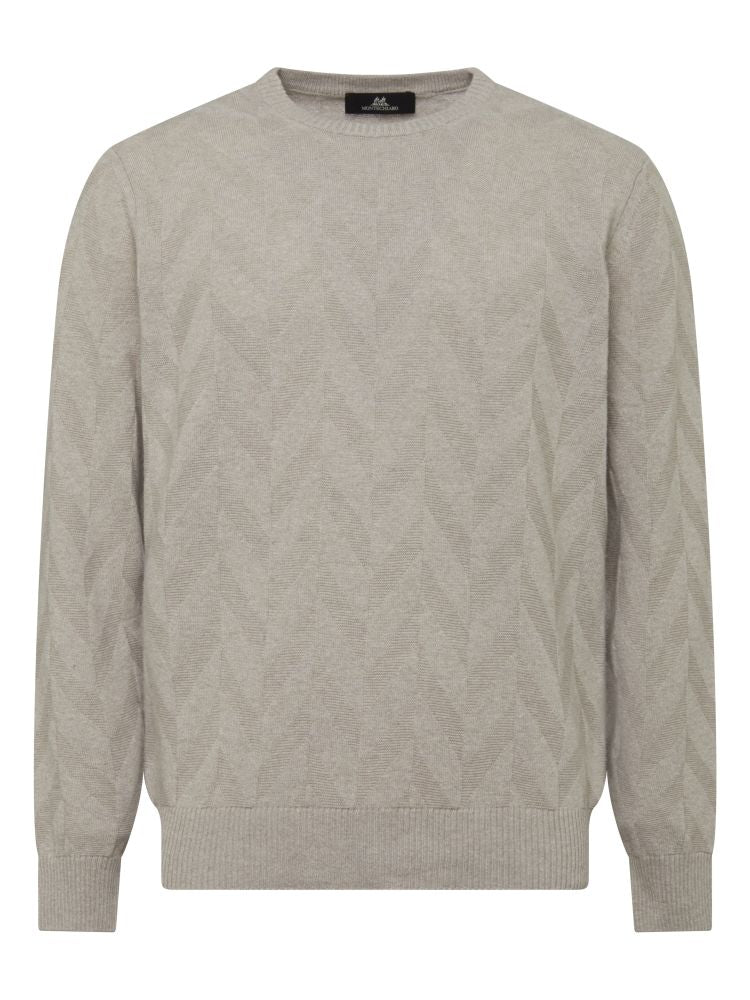 Ecru Cashmere Blend Sweater