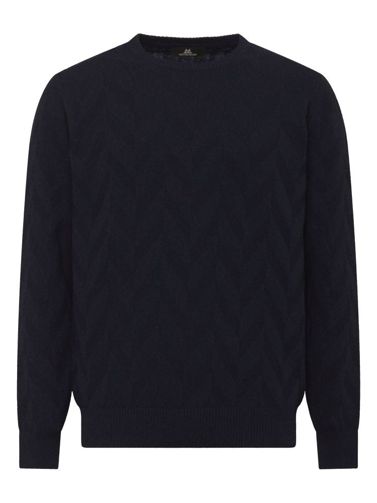 Navy Cashmere Blend Sweater