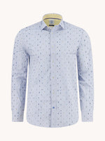Load image into Gallery viewer, Blue Van Gogh Print Shirt
