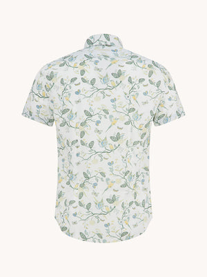 Green Birdy Blooms Shirt