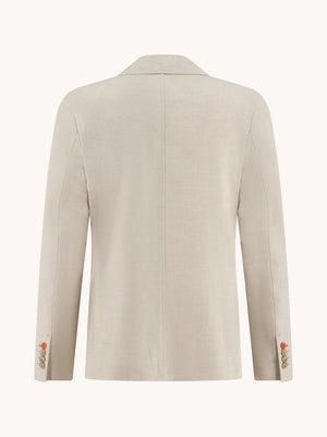 Sand Linen Look Blazer