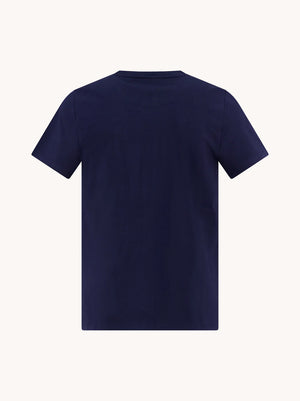 Navy Fish Print T-Shirt