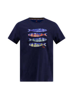 Load image into Gallery viewer, Navy Fish Print T-Shirt
