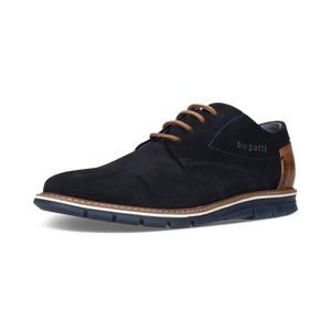 Navy Simone Suede Leather Shoes