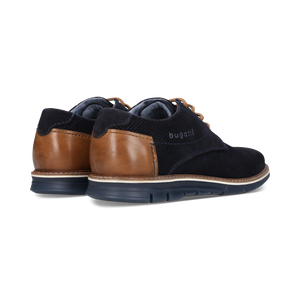 Navy Simone Suede Leather Shoes