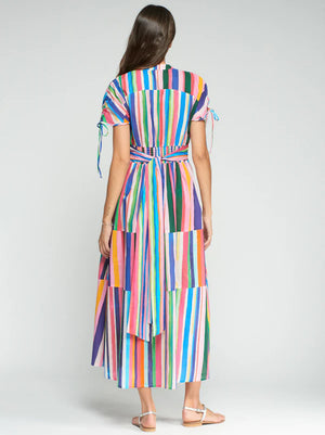 Multicoloured Striped Dress