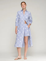 Load image into Gallery viewer, Blue Striped Shirt Dress
