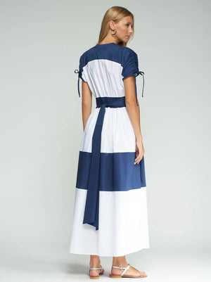 Navy and White Dress