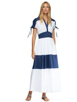 Load image into Gallery viewer, Navy and White Dress

