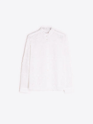 White Embroidered Shirt