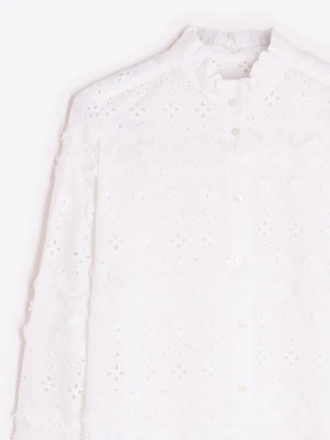 White Embroidered Shirt