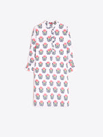 Load image into Gallery viewer, Pink Floral Linen Dress
