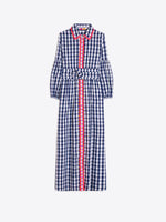 Load image into Gallery viewer, Navy Gingham Dress
