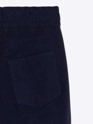 Navy Knit Trousers