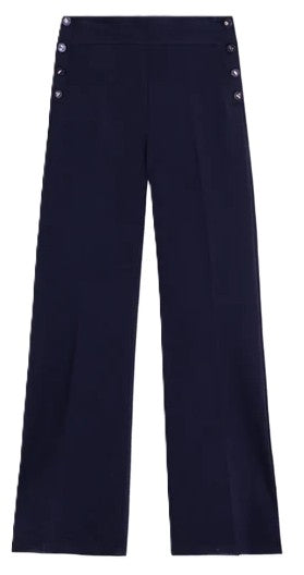 Navy Knit Trousers