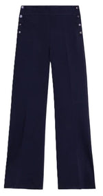 Load image into Gallery viewer, Navy Knit Trousers
