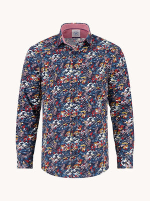 Japanese Story Print Shirt