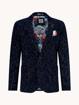 Navy Broken Cord Jacket