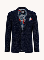 Load image into Gallery viewer, Navy Broken Cord Jacket
