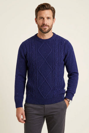 Blue  Cable Pullover