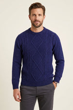 Load image into Gallery viewer, Blue  Cable Pullover
