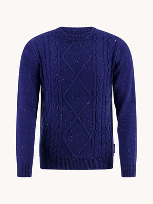Blue  Cable Pullover