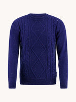 Load image into Gallery viewer, Blue  Cable Pullover
