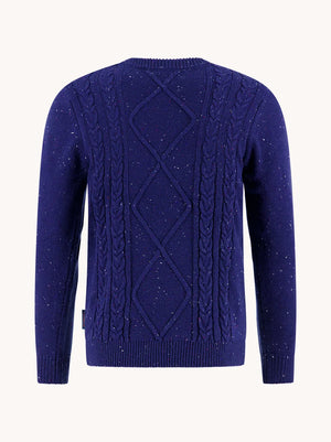 Blue  Cable Pullover