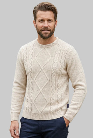 Off White Cable Pullover