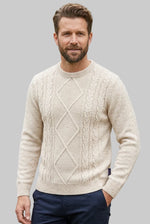 Load image into Gallery viewer, Off White Cable Pullover

