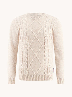 Off White Cable Pullover