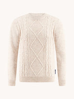 Load image into Gallery viewer, Off White Cable Pullover
