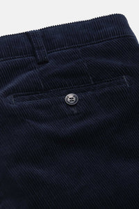 Navy Corduroy Trousers Regular Leg