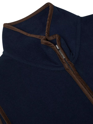 Navy Casual Fleece Gilet