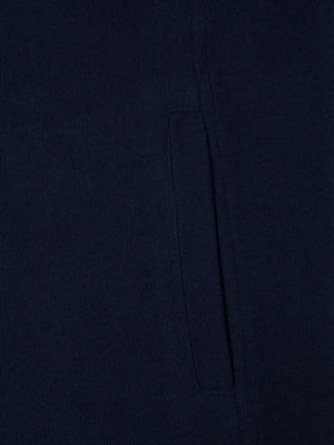 Navy Casual Fleece Gilet