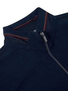 Douglas & Grahame Navy Drifter Zip Sweatshirt